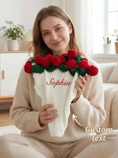 Custom Floral Name Rug